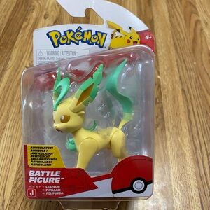 Pokemon Leafeon Battle Figure 2-inch Jazwares New Sealed
